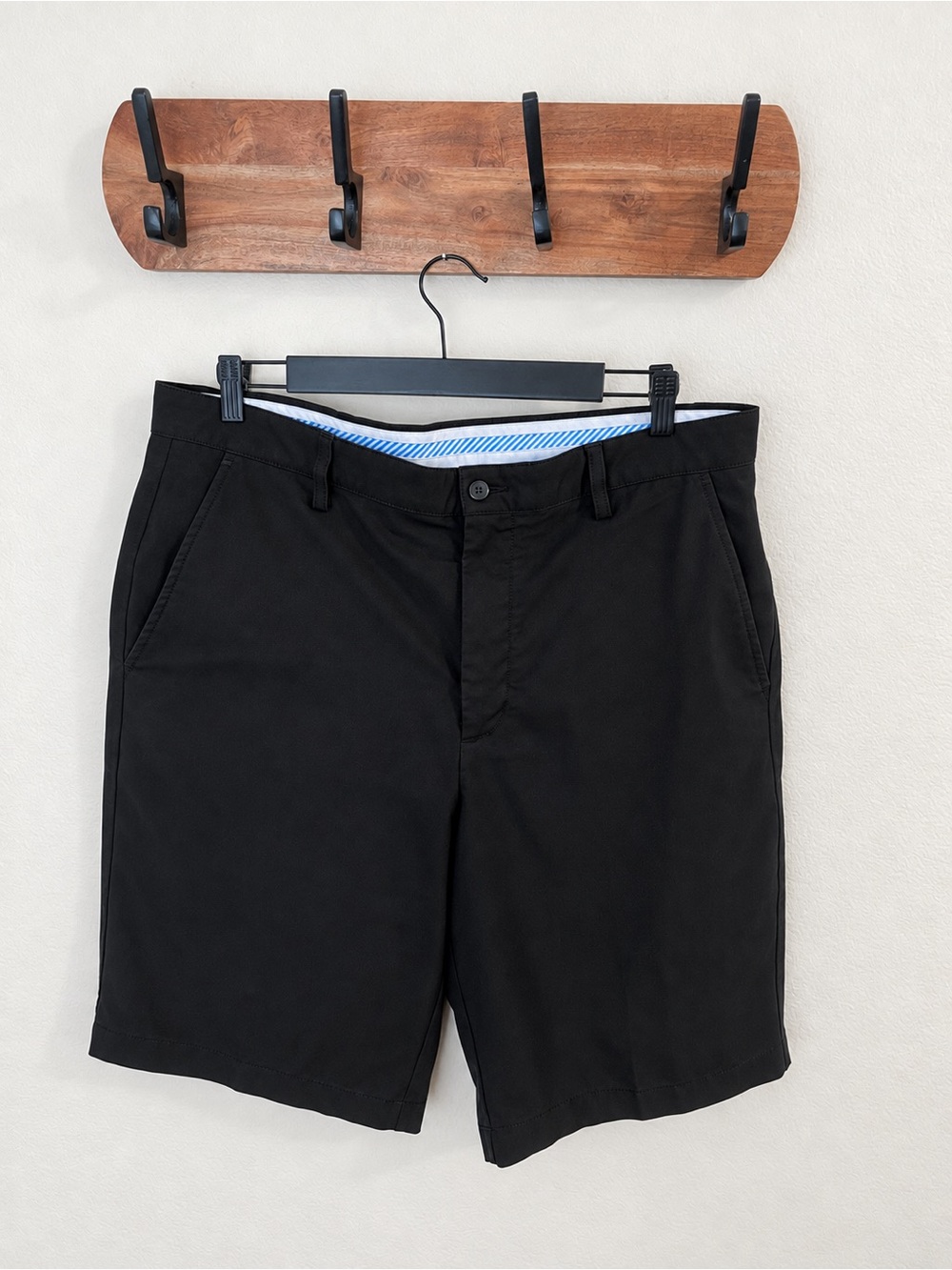 Footjoy Mens Performance Black Flat Front Shorts Size 36